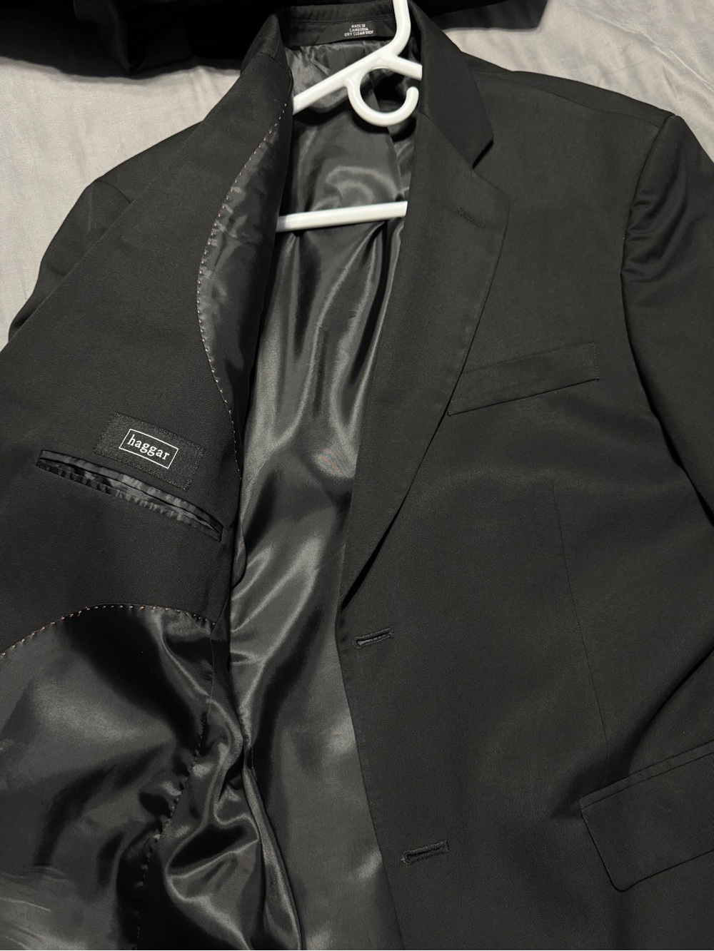 Haggar Men's Black Two-Button Suit Jacket